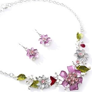 Flower Necklace Set